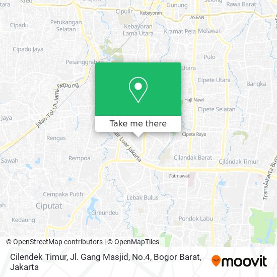 Cilendek Timur, Jl. Gang Masjid, No.4, Bogor Barat map