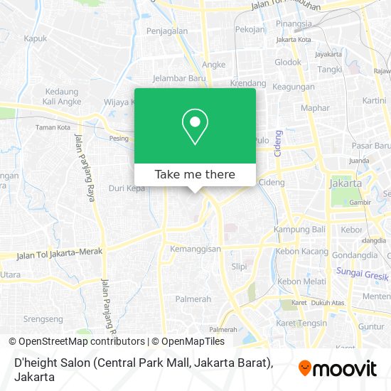 D'height Salon (Central Park Mall, Jakarta Barat) map