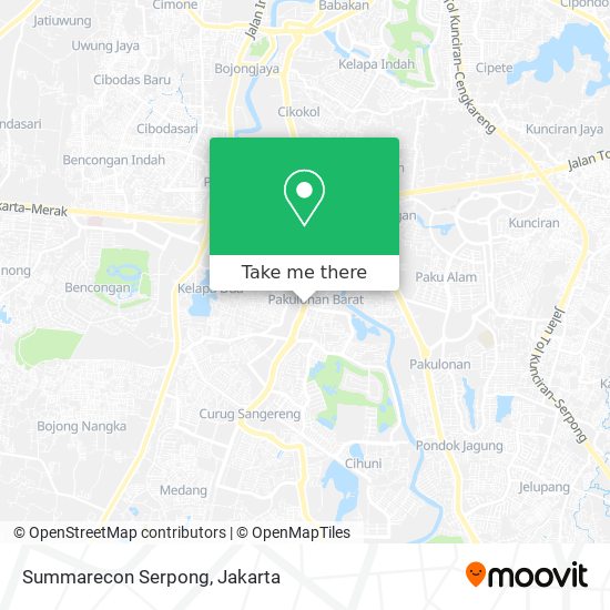 Summarecon Serpong map