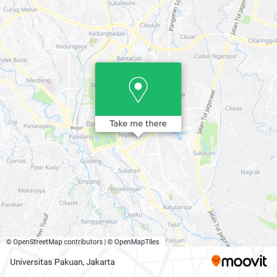 Universitas Pakuan map