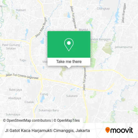 Jl Gatot Kaca Harjamukti Cimanggis map