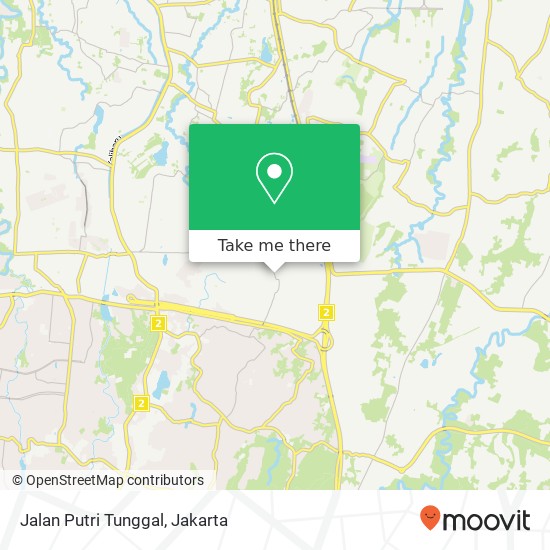 Jalan Putri Tunggal map