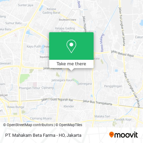PT. Mahakam Beta Farma - HO map