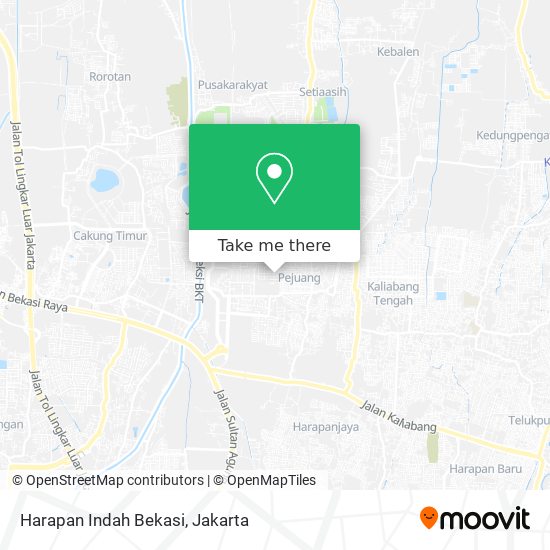 Harapan Indah Bekasi map