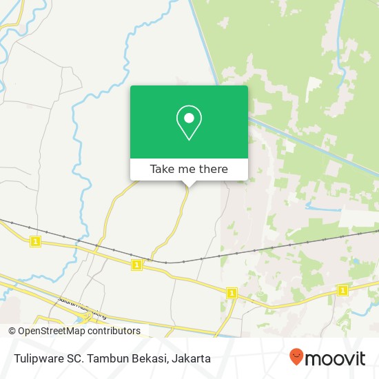 Tulipware SC. Tambun Bekasi map