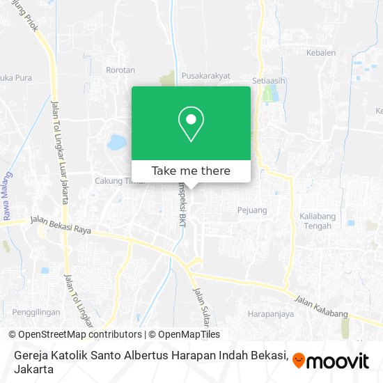 Gereja Katolik Santo Albertus Harapan Indah Bekasi map