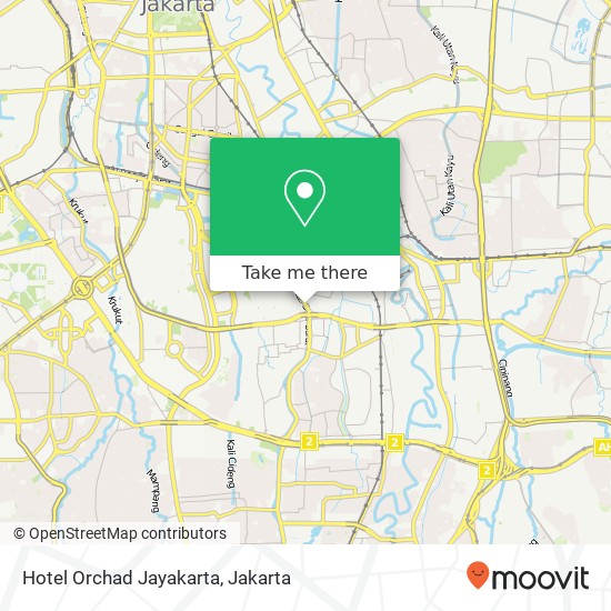 Hotel Orchad Jayakarta map