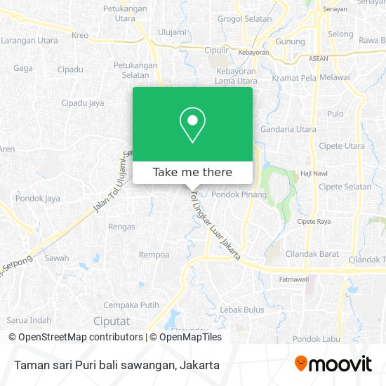 Taman sari Puri bali sawangan map