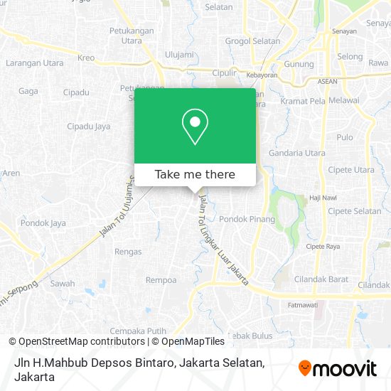 Jln H.Mahbub Depsos Bintaro, Jakarta Selatan map