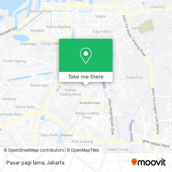 Pasar pagi lama map