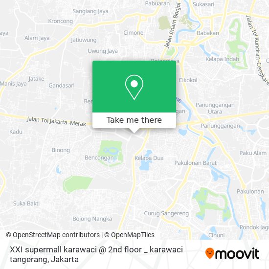 XXI supermall karawaci @ 2nd floor _ karawaci tangerang map