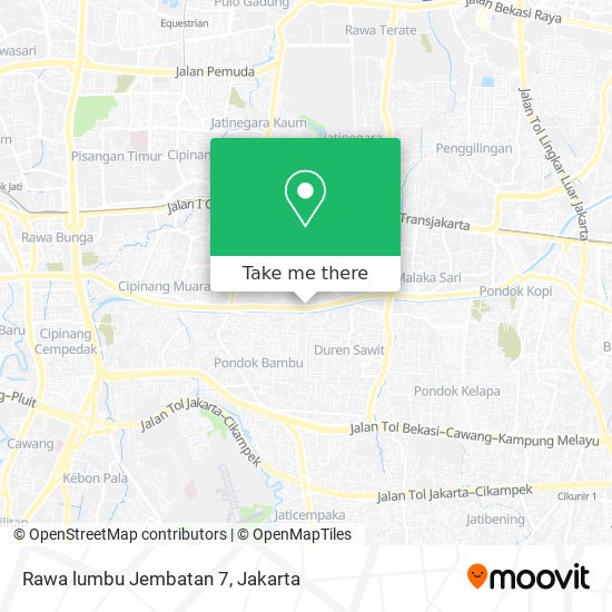 Rawa lumbu Jembatan 7 map