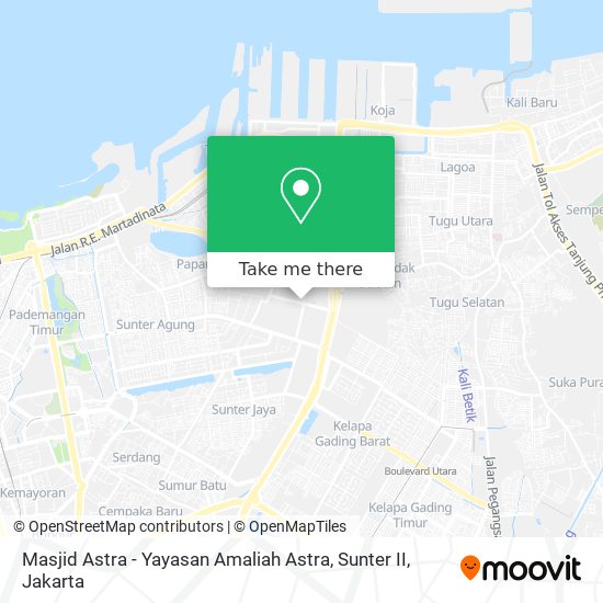 Masjid Astra - Yayasan Amaliah Astra, Sunter II map