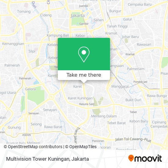 Multivision Tower Kuningan map