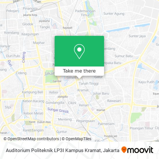 Auditorium Politeknik LP3I Kampus Kramat map