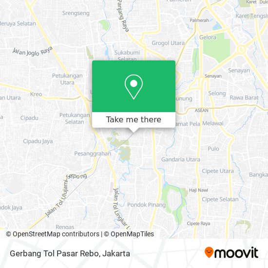 Gerbang Tol Pasar Rebo map