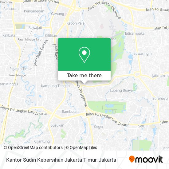 Kantor Sudin Kebersihan Jakarta Timur map