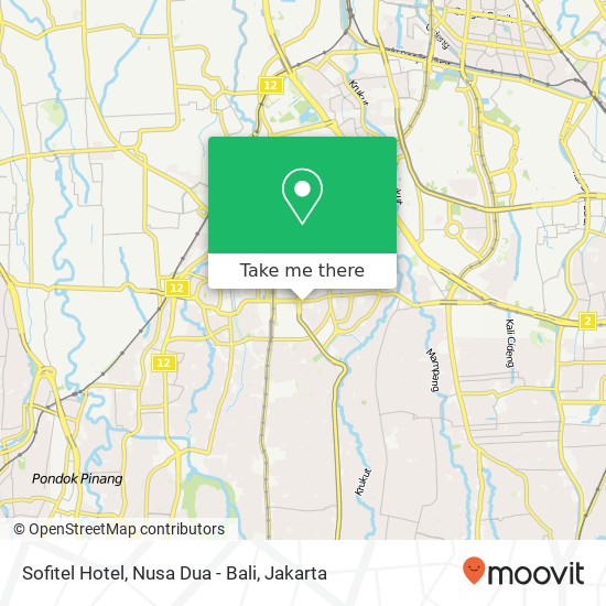 Sofitel Hotel, Nusa Dua - Bali map