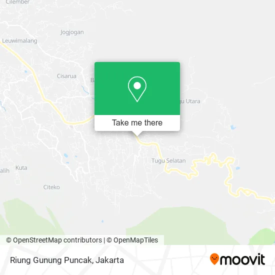 Riung Gunung Puncak map