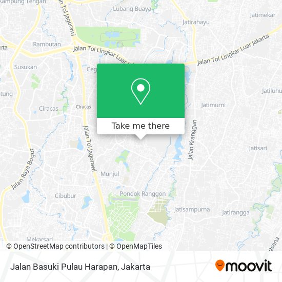 Jalan Basuki Pulau Harapan map