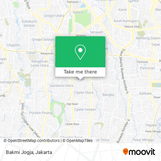 Bakmi Jogja map