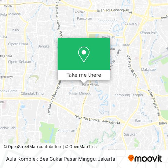 Aula Komplek Bea Cukai Pasar Minggu map