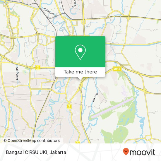 Bangsal C RSU  UKI map