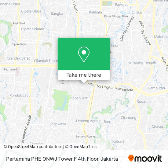 Pertamina PHE ONWJ Tower F 4th Floor map