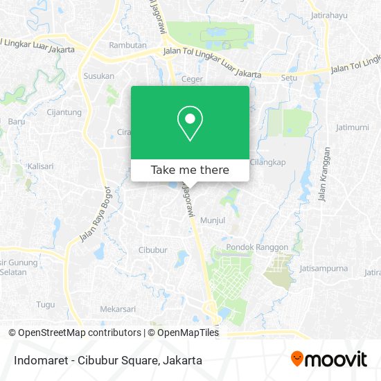 Indomaret -  Cibubur Square map