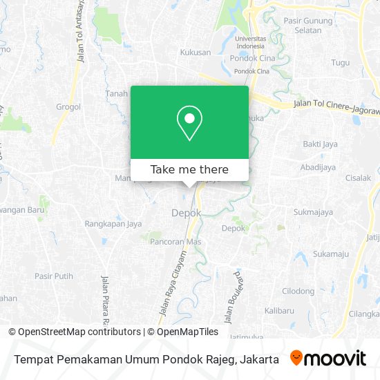 Tempat Pemakaman Umum Pondok Rajeg map