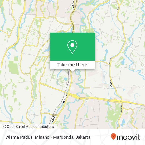 Wisma Padusi Minang - Margonda map