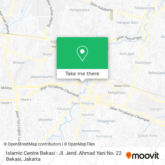 Islamic Centre Bekasi - Jl. Jend. Ahmad Yani No. 22 Bekasi map