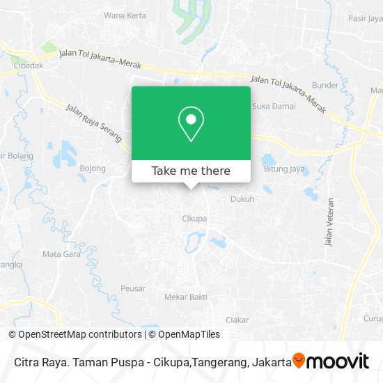 Citra Raya. Taman Puspa - Cikupa,Tangerang map