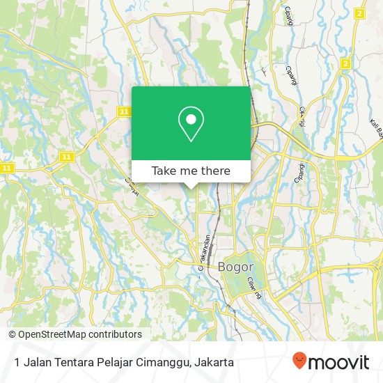 1 Jalan Tentara Pelajar Cimanggu map