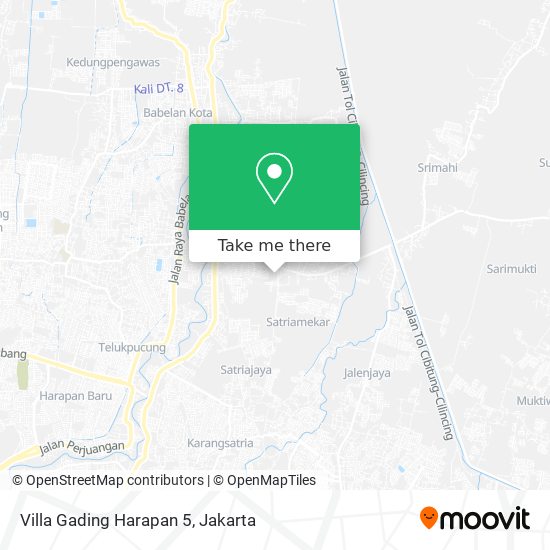 Villa Gading Harapan 5 map