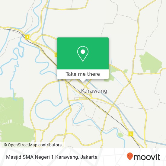 Masjid SMA Negeri 1 Karawang map