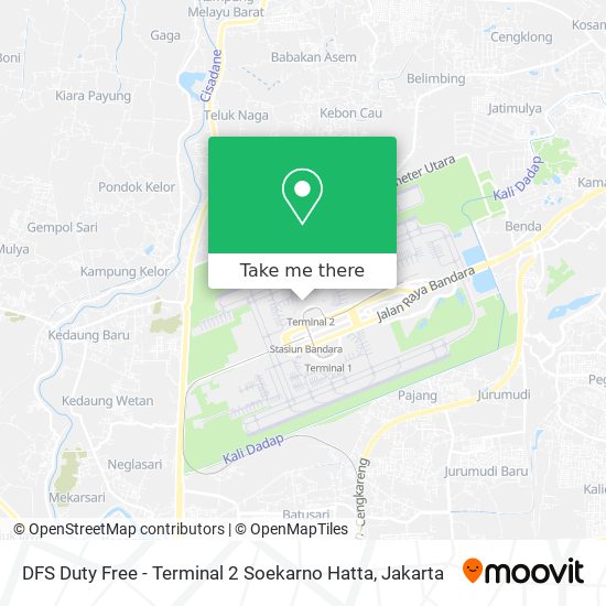 DFS Duty Free - Terminal 2 Soekarno Hatta map