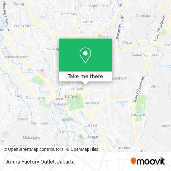 Amira Factory Outlet map