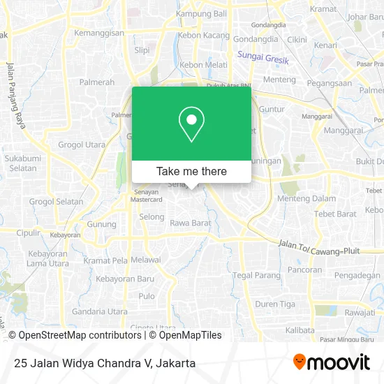 25 Jalan Widya Chandra V map