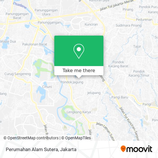 Perumahan Alam Sutera map