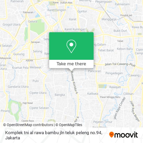 Komplek tni al rawa bambu jln teluk peleng no.94 map