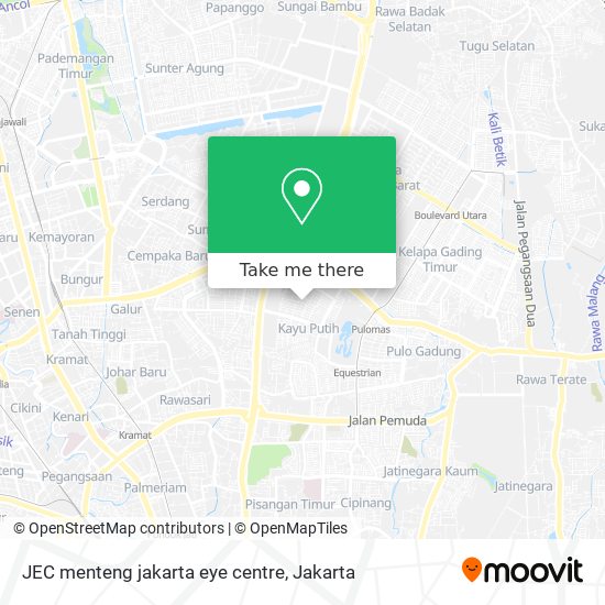 JEC menteng jakarta eye centre map