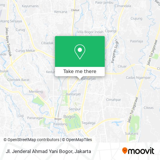 Jl. Jenderal Ahmad Yani Bogor map