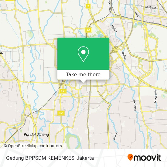 Gedung BPPSDM KEMENKES map