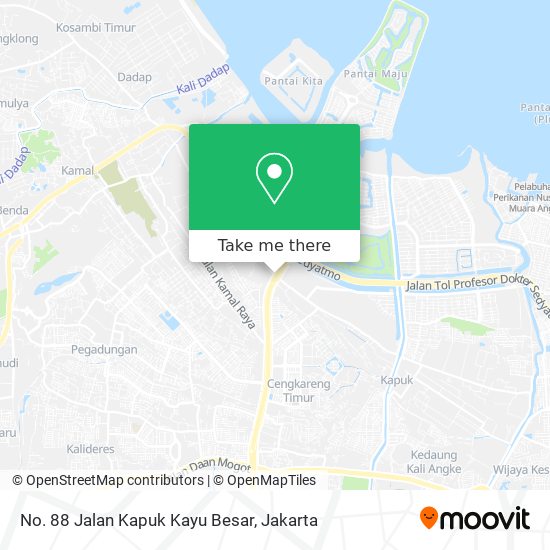 No. 88 Jalan Kapuk Kayu Besar map