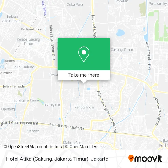 Hotel Atika (Cakung, Jakarta Timur) map
