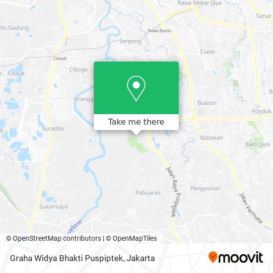 Graha Widya Bhakti Puspiptek map