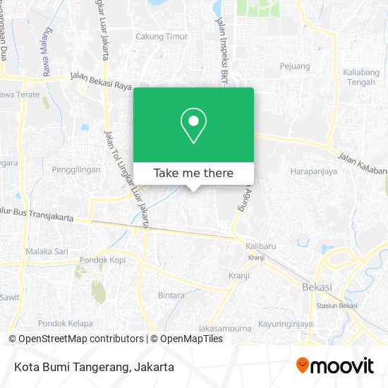 Kota Bumi Tangerang map