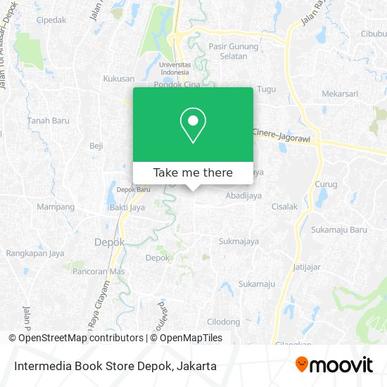 Intermedia Book Store Depok map