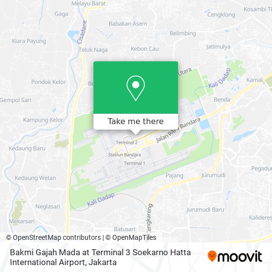 Bakmi Gajah Mada at Terminal 3 Soekarno Hatta International Airport map